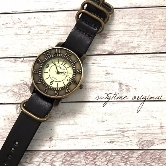 選べる腕時計のアンティーク文字盤　時計　素材　リメイク　フェイス　ハンドメイド　材料　金　パーツ 3枚目の画像