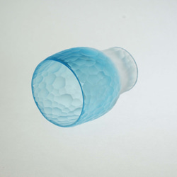 元町切子　酒杯「氷杯」（水色） 2枚目の画像