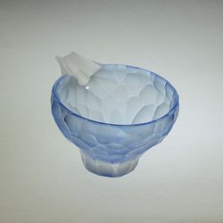 元町切子　片口「氷杯」（青） 3枚目の画像