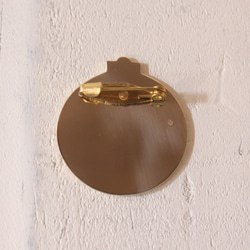 クリスマスオーナメント2015「ボール（雪の結晶）」のブローチ 2枚目の画像