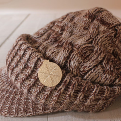 クリスマスオーナメント2015「ボール（雪の結晶）」のブローチ 3枚目の画像