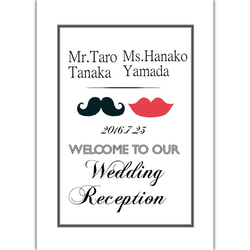 ウェルカムボード  Mr.& Ms. Wedding Party 1枚目の画像