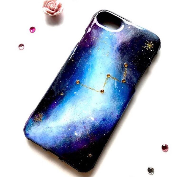 宇宙 カシオペア座 iPhoneケース スマホケース 1枚目の画像