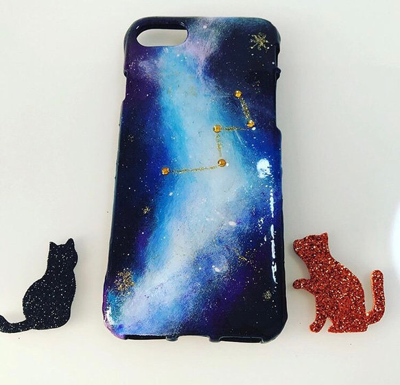 宇宙 カシオペア座 iPhoneケース スマホケース 2枚目の画像