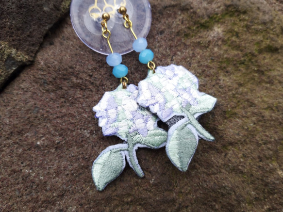 春花系//刺繡細工手繪風陽明山繡球花 第2張的照片