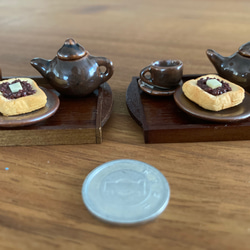 『純喫茶くりいま』ミニチュア小倉バタートーストセット 3枚目の画像