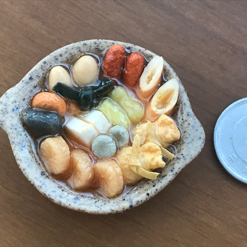 ミニチュアフード おでんの晩御飯セット ミニチュアフード おでんの晩御飯セット