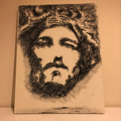 木炭アート Jesus ジーザス 530×420 1枚目の画像