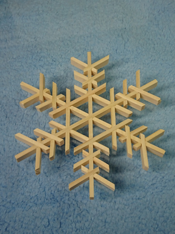 コースター(雪華) 組子細工 雪の結晶 コースター 組子工房すみれ 通販