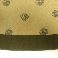 オールドデニム　ドット柄　裾斜めラウンド　フレアースカート 5枚目の画像