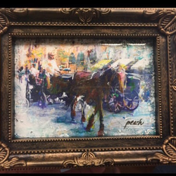 絵画 馬 額装油絵 楽天市場】絵画 三上隆彦 油絵・油彩画 『馬』 動物 馬 力強い 明るい