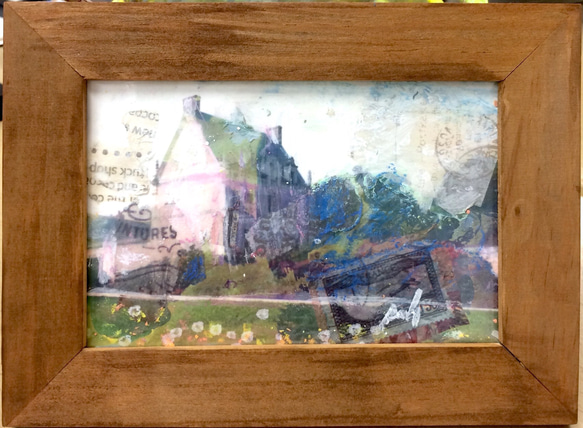 フラワー　絵画 渡辺芳文「花」油絵・F3号 絵画買取・販売の小竹美術