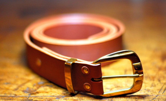 Tough bridle leather belt　［極厚ブライドルレザーべルト］　限定１個 1枚目の画像