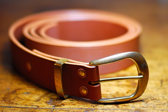 Tough bridle leather belt　［極厚ブライドルレザーべルト］　限定１個 1枚目の画像