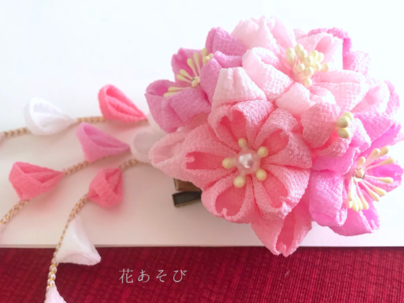 桜 成人式 七五三 髪飾り 4枚目の画像