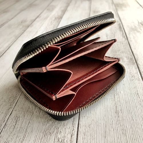 ハンドメイド【オーダーページ】ラウンドファスナー財布 オーダーメイド】ラウンドファスナーウォレット | 月山革工房