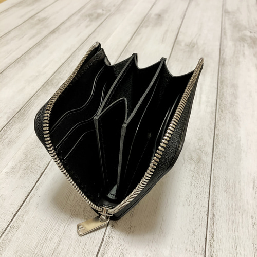 小銭入れサイドポケット追加オプション 】L字ファスナーミニウォレット