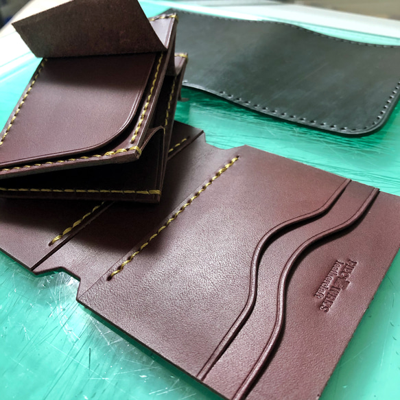 【小銭入れサイドポケット追加オプション 】L字ファスナーミニウォレット用 8枚目の画像