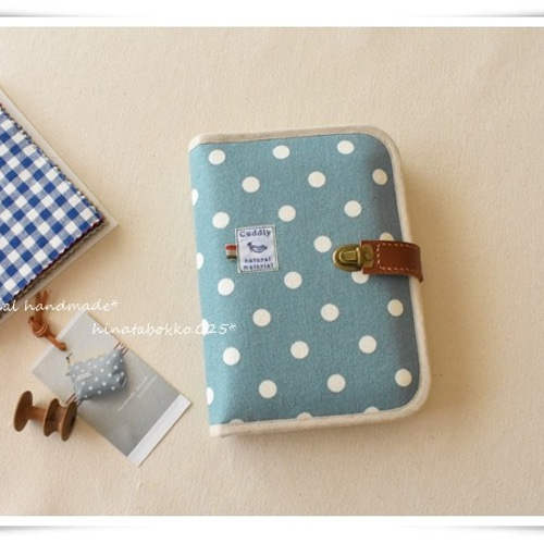 お薬手帳、通帳ケース、マルチケース、ハンドメイド How to make MULTI POCKETS POUCH] Medicine notebook / passbook