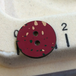 津軽塗ボタン (デコなし) サイズフリーリング 2枚目の画像