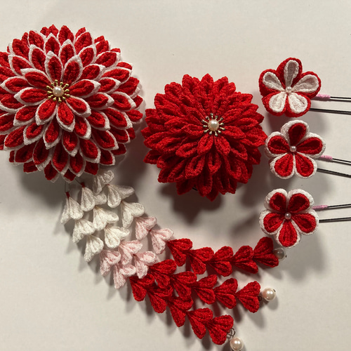 大輪の花簪 かんざし maki 通販 12833276｜Creema(クリーマ)