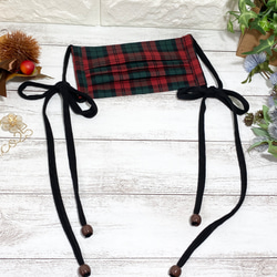 【送料無料】再再販! 秋冬マスク　おしゃれマスク　プリーツマスク　（受注生産） 3枚目の画像