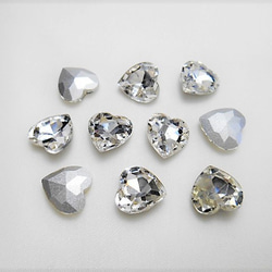 c33☆6×8mm☆しずく型ガラスストーン☆クリスタルAB色☆10粒☆デコ