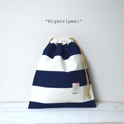 入学入園３点sets”Bigstripes!"ネイビー 5枚目の画像