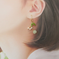 金具変更OK　Pierces or Earrings　淡水パール　さくらんぼ（P0964） 3枚目の画像