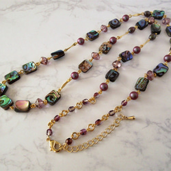 sold/Necklace　アバロンシェル（N1242) 4枚目の画像