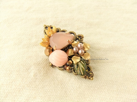 sold/Brooch　透かしパーツ（K0568) 2枚目の画像