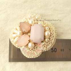 Brooch　3ビジュー（K0580) 4枚目の画像