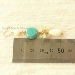 sold/Pierces or Earrings　チェコガラス（P0752） 4枚目の画像