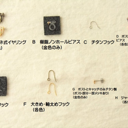 Pierces or Earrings　フローライト（P0757） 4枚目の画像