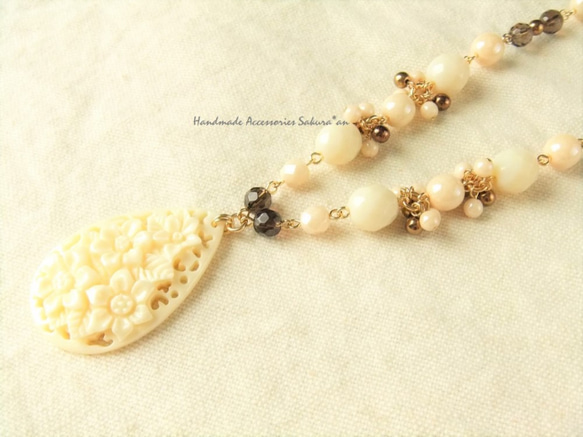 sold/Necklace　シェル（N1115) 3枚目の画像