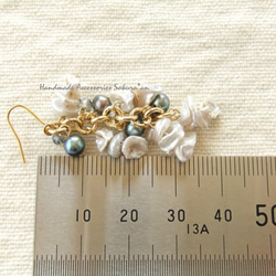 sold/金具変更OK　Pierces or Earrings  ケシパール（P0798） 4枚目の画像