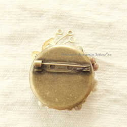 sold/Brooch　ヴィンテージ　ラインストーン（K0670) 3枚目の画像