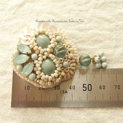 SALE　Necklace　Brooch  ３WAY　チェコメロン（N1157) 3枚目の画像