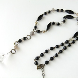 sold/SALE Necklace　アクリル　ドロップ（N1160) 1枚目の画像