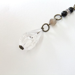 sold/SALE Necklace　アクリル　ドロップ（N1160) 2枚目の画像