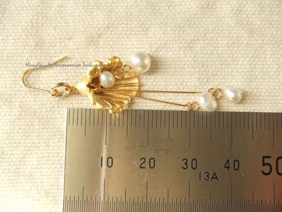 sold/金具変更OK　Pierces or Earrings  淡水パール（P0819） 3枚目の画像