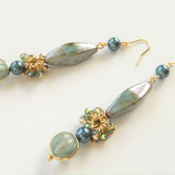 sold/金具変更OK　Pierces or Earrings　チェコガラス（P0852） 2枚目の画像