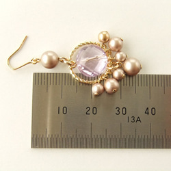 sold/金具変更OK　Pierces or Earrings　アメシスト（P0858） 4枚目の画像