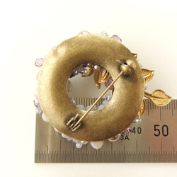 sold/Brooch　お花　小枝（K0774) 3枚目の画像