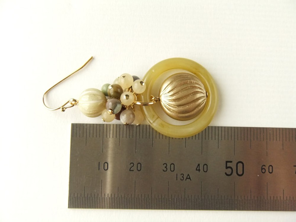 金具変更OK　Pierces or Earrings　インペリアルジャスパー　ジェイド（P0895） 4枚目の画像