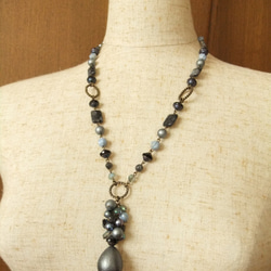 SALE Necklace　ヴィンテージ　淡水パール（N1195) 5枚目の画像