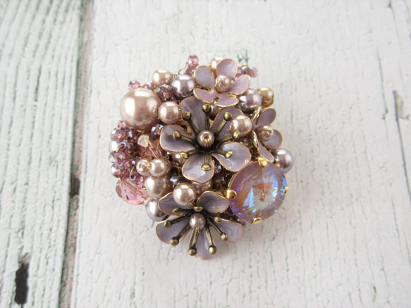 sold/Brooch　お花（K0872) 1枚目の画像