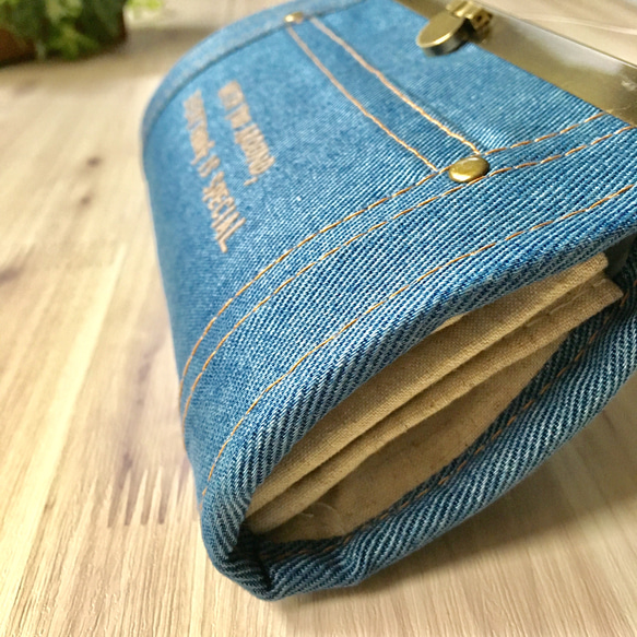 再販!!  DENIM長財布✨ブルー 4枚目の画像