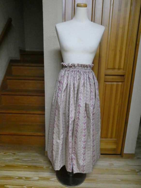 ロングスカート　ピンク　（ｍ７８） 2枚目の画像