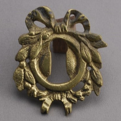 フランスアンティークレジャンス鍵穴装飾プレート DIYパーツ